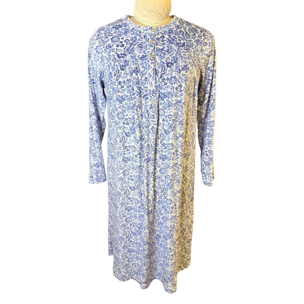 Aria Collection Nightgown Long Sleeve Pockets Small Comfort Cozy